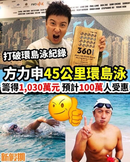 方力申45公里香港环岛泳纪录片